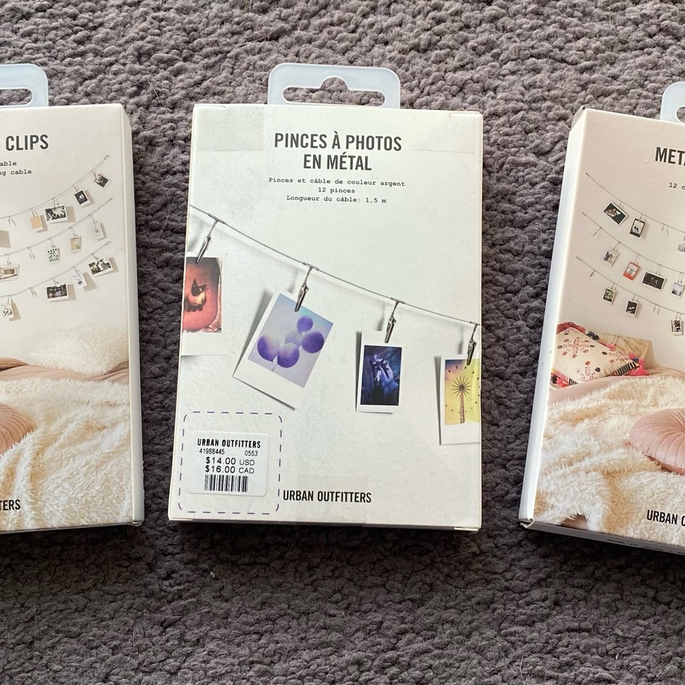 Urban outfitters metal photo clips